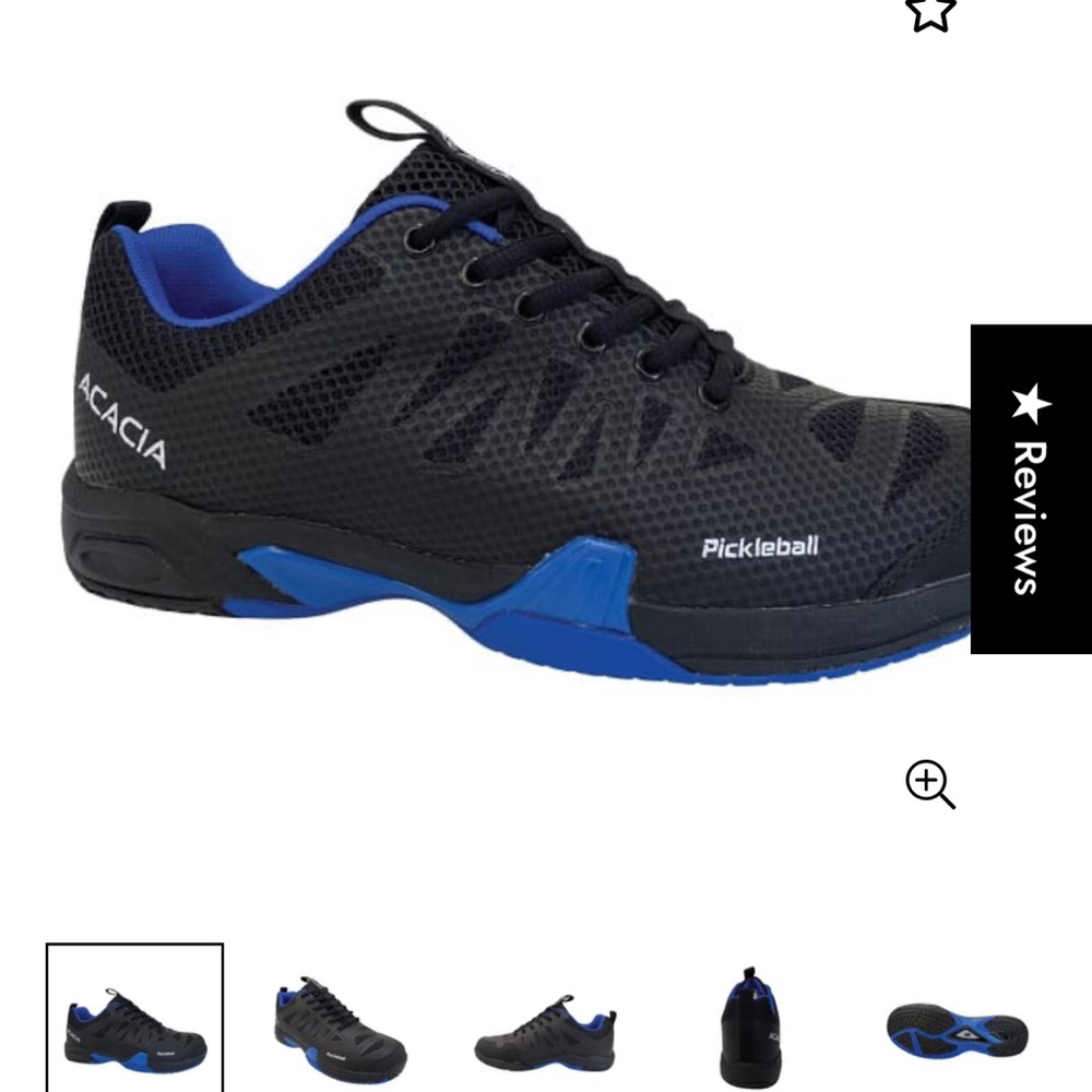 Acacia Black and Blue Pickleball Shoes